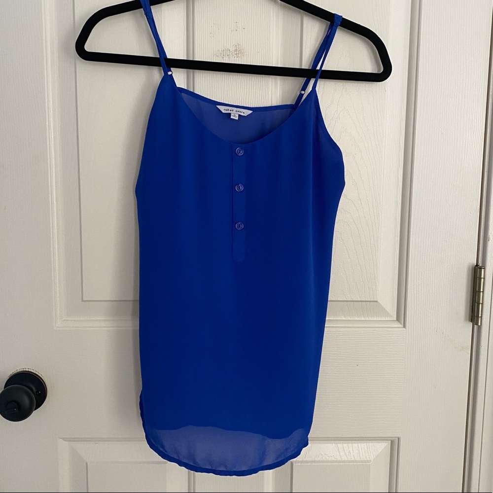 simple blue tank top